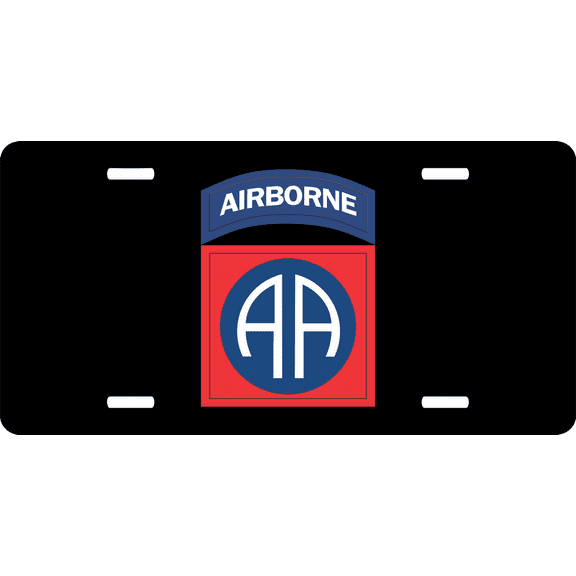 U.S. Army 82nd Airborne License Plate