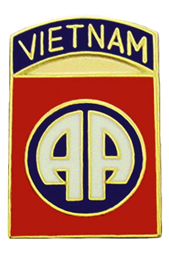 Eagle Emblems P14812 Pin - Vietnam, 82nd Airborne - 1 in.