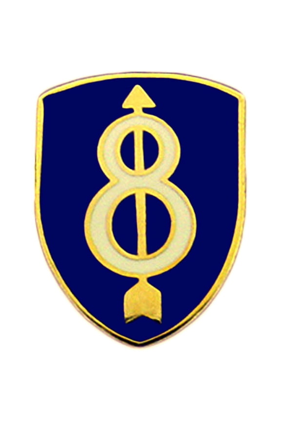 Eagle Emblems P15393 Pin - Army, 8th Infantry Division - 1 in.