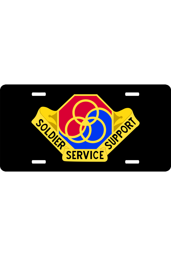U.S. Army 8th Personnel Command Unit Crest License Plate