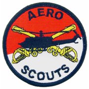 U.S. Army Aero Scouts Patch Red & White 3"