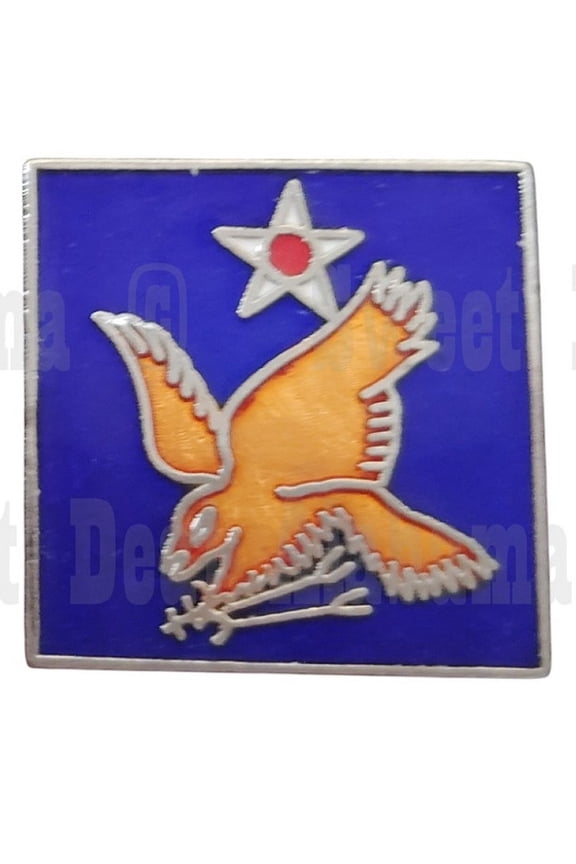 U.S. Army Air Forces (During WWII) Collector's Hat, Lapel, Brooch Pin 3/4" SQ.