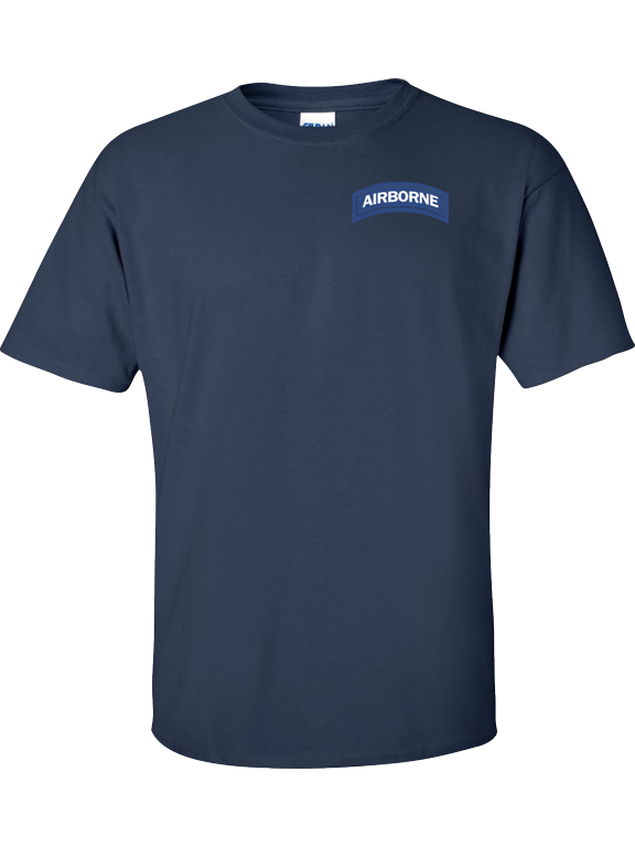 U.S. Army Airbone Tab (Blue & White) T-shirt