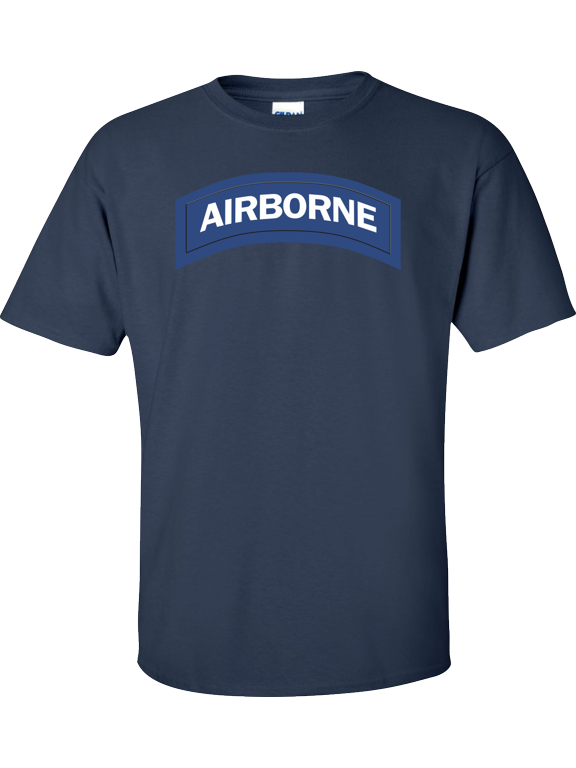 U.S. Army Airbone Tab (Blue & White) T-shirt