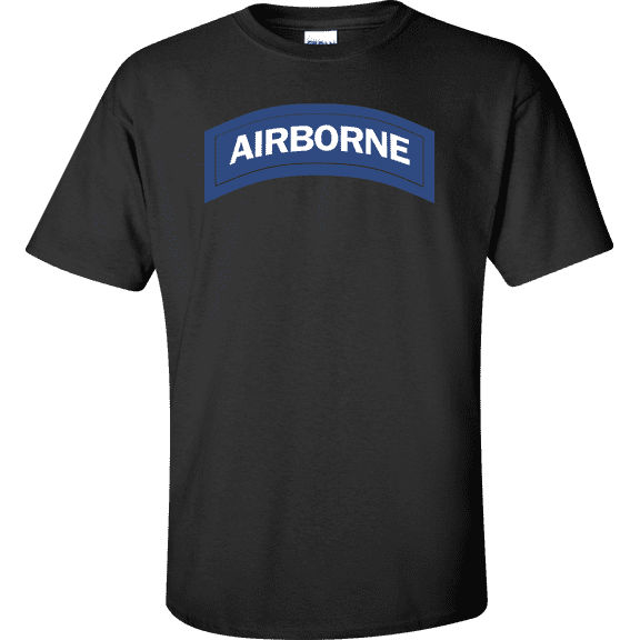 U.S. Army Airbone Tab (Blue & White) T-shirt
