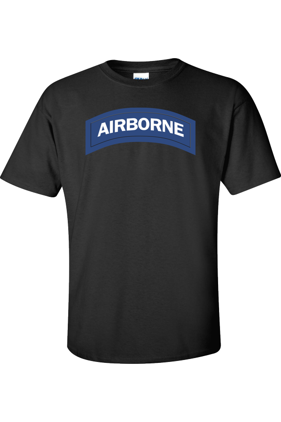 U.S. Army Airbone Tab (Blue & White) T-shirt