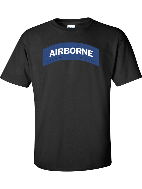 U.S. Army Airbone Tab (Blue & White) T-shirt