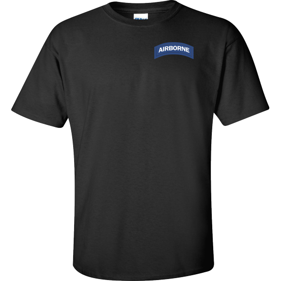 U.S. Army Airbone Tab (Blue & White) T-shirt