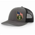 thumbnail image 1 of U.S. Army American Flag Hat, Gray and Black Mesh Back Snapback, Military Pride Cap, Memorial Day and Fourth of July Apparel, Gift for Active Duty and Retired Soldiers, 1 of 4