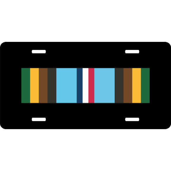 U.S. Army Armed Forces Expeditionary Medal Ribbon License Plate