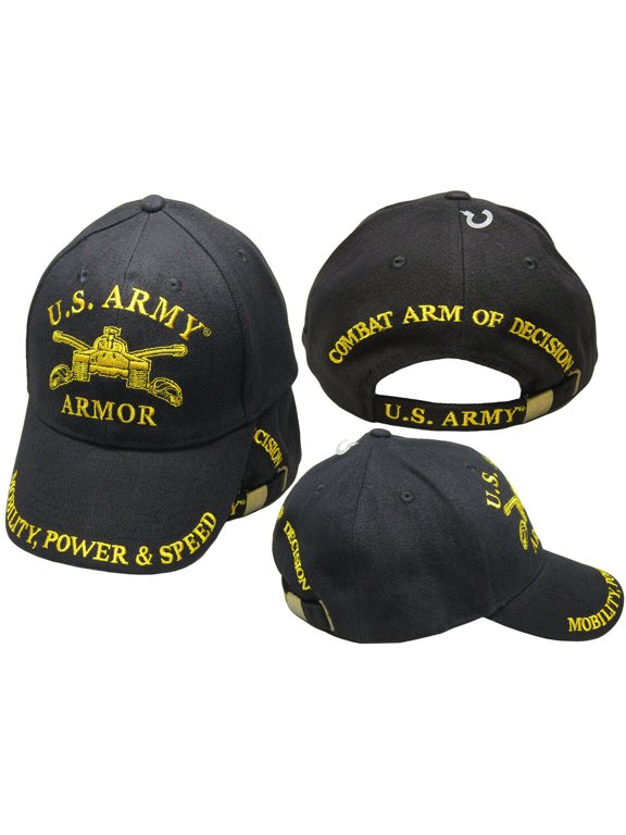 U.S. Army Armor Mobility, Power & Speed Combat Army of Decision Black Cap Hat