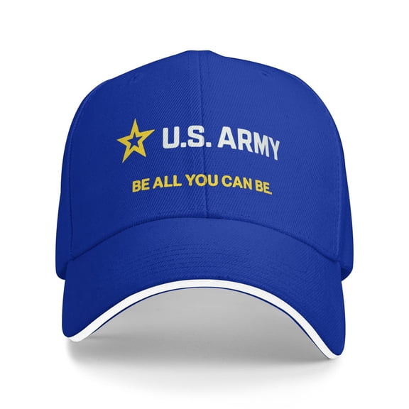 U.S. Army Be All You Can Be Men Women Sandwich Cap Classic Baseball Capunisex Adjustable Casquette Dad Hat
