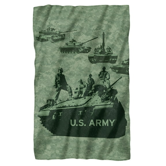 U.S. Army Blanket, 36"x58" Tank Up, Fleece Blanket