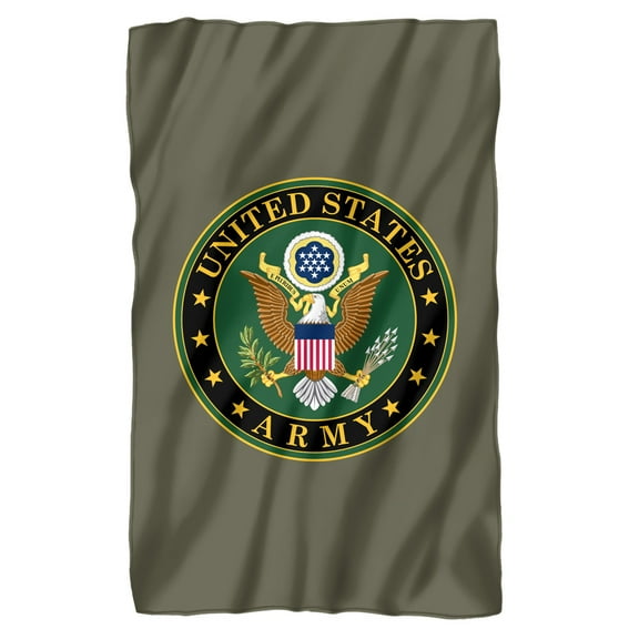 U.S. Army Blanket, 36"x58" United States Army Eagle Symbol, Fleece Blanket