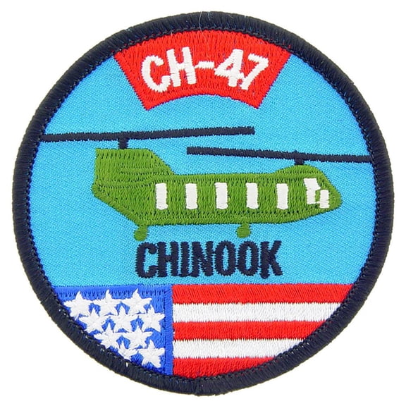 U.S. Army CH-47 Chinook Helicopter Patch Blue & Green