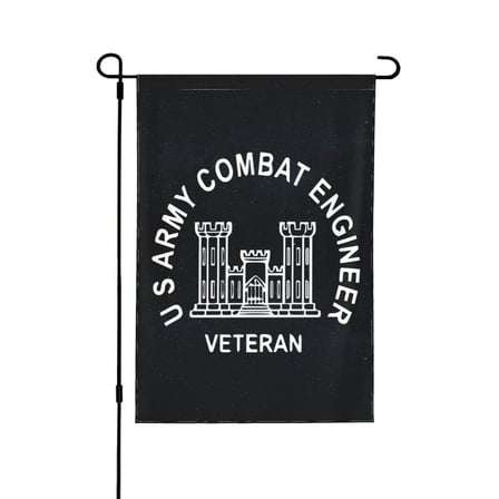 U S Army Combat Engineer Veteran Garden Flag 12.5 X 18 Inch Double Sided, Decorative Flag Balcony Courtyard Indoor Welcome Garden Flag