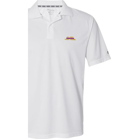 U.S. Army Combat Wounded Large White Moisture Wicking Polo