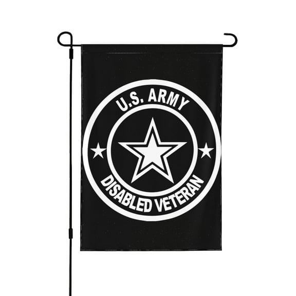 U.S. Army Disabled Veteran Garden Flag 12.5 X 18 Inch Double Sided, Decorative Flag Balcony Courtyard Indoor Welcome Garden Flag
