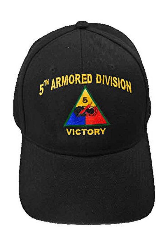 U.S. Army Division and Brigade Baseball Caps Quality Embroidered Hats (5th Armored Division Victory)