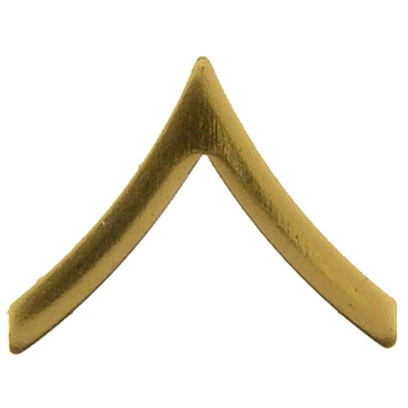 U.S. Army E2 Private Pin Gold Plated 1"