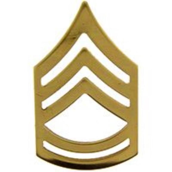 Eagle Emblems P15254 Rank - Army, E7, Sergeant 1st Class - Gold - 0.81 x 1.38 in.