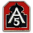 thumbnail image 1 of Eagle Emblems P14891 Pin - Army, 5th - 0.88 in., 1 of 1