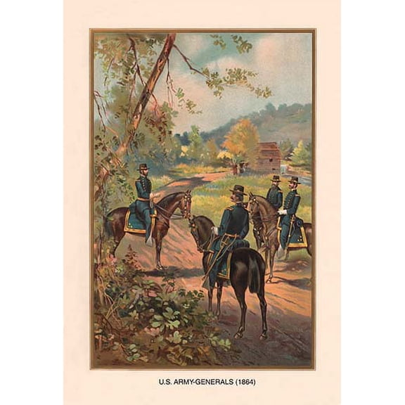U.S. Army Generals, 1864 Fine art canvas print (20" x 30")