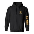 thumbnail image 1 of U.S. Army Gold Sleeve Print Adult Hooded Sweatshirt, 1 of 3