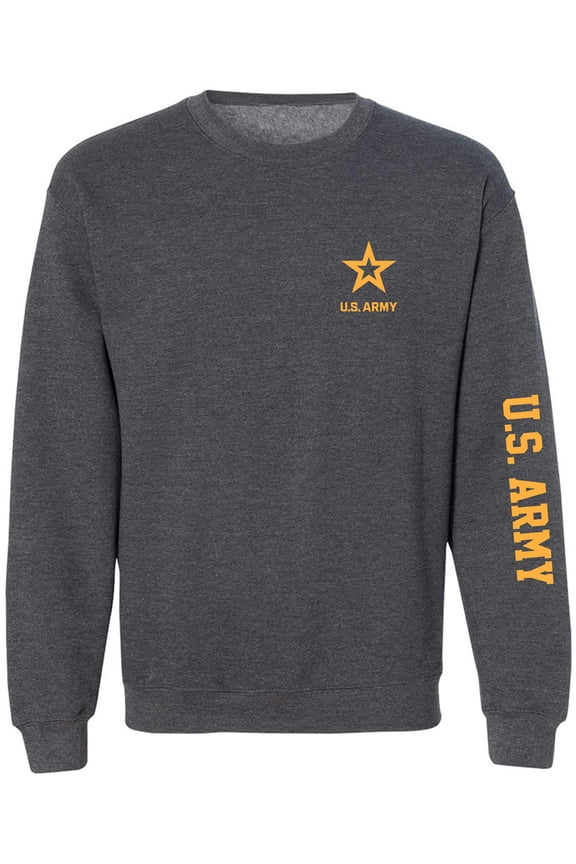 U.S. Army Gold Sleeve Print Crewneck Sweatshirt