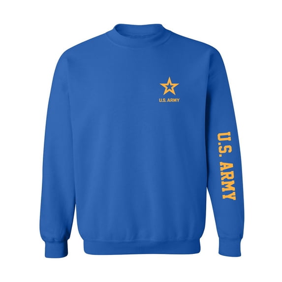 U.S. Army Gold Sleeve Print Crewneck Sweatshirt