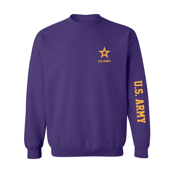 U.S. Army Gold Sleeve Print Crewneck Sweatshirt