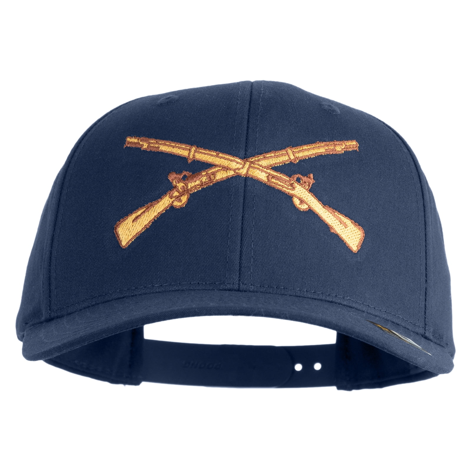 U.S. Army Infantry Embroidered Retro Cotton Blend Snapback Cap - Navy ...