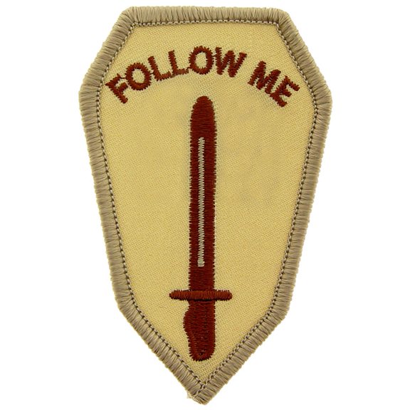 U.S. Army Infantry School Patch Brown 3"