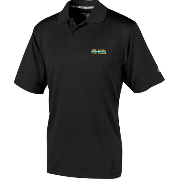 U.S. Army Korea X-Large Black Moisture Wicking Polo