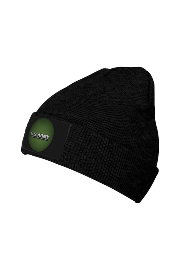 U.S.Army Logo Men Women Knitted Hat Adult Knit Beanie For Fall Winter Knit Hat Cap