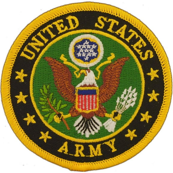U.S. Army Logo Patch Green & Yellow 3"