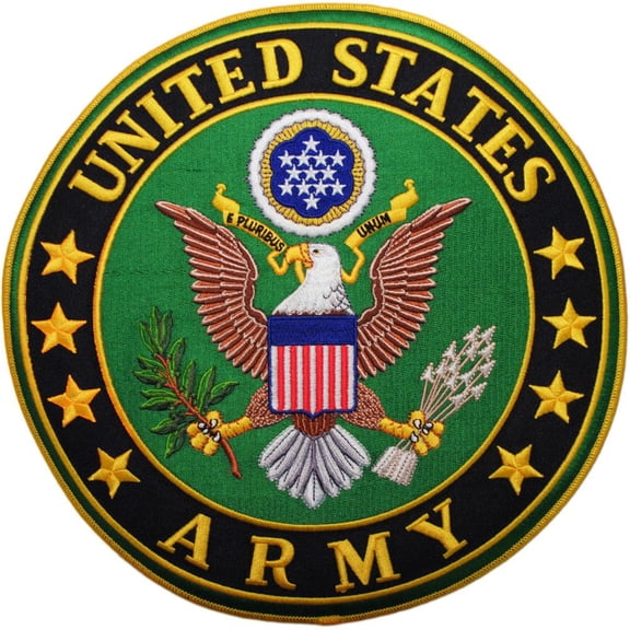 U.S. Army Logo Patch Green & Yellow 5"