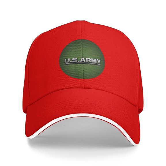 U.S.Army Logo Unisex Sandwich Cap Classic Baseball Capunisex Adjustable Casquette Dad Hat