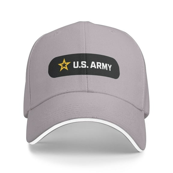 U.S. Army Logo Unisex Sandwich Cap Classic Baseball Capunisex Adjustable Casquette Dad Hat