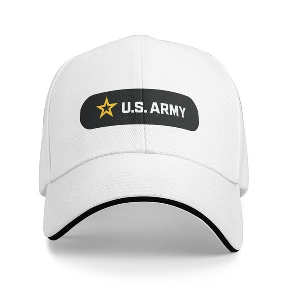 U.S. Army Logo Unisex Sandwich Cap Classic Baseball Capunisex Adjustable Casquette Dad Hat