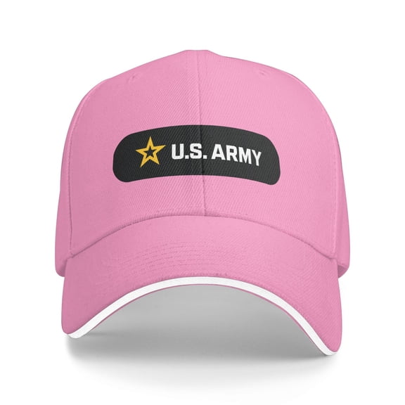 U.S. Army Logo Unisex Sandwich Cap Classic Baseball Capunisex Adjustable Casquette Dad Hat