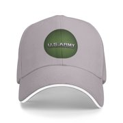 U.S.Army Logo Unisex Sandwich Cap Classic Baseball Capunisex Adjustable Casquette Dad Hat