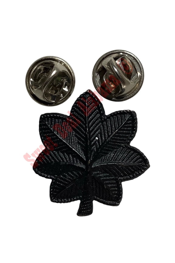 U.S. Army Major Oak Leaf Subdued Insignia Pin- Vintage Military Pin 1" x 1"