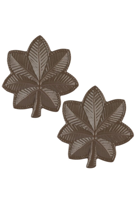 U.S. Army Major Subdued Black Metal Rank Pair