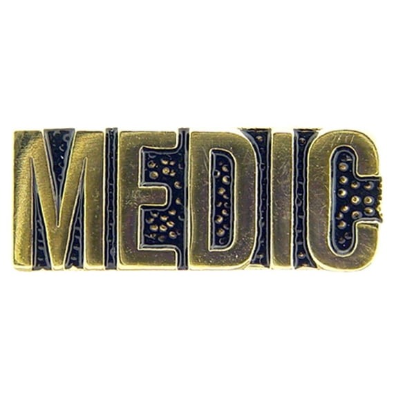 Eagle Emblems P15111 Pin - Army, Medic, Script - 1 in.