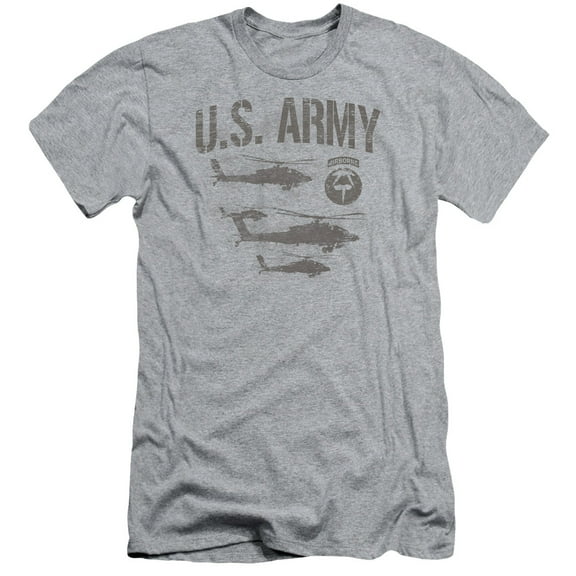 U.S. Army Men's  Airborne Slim Fit T-shirt Heather