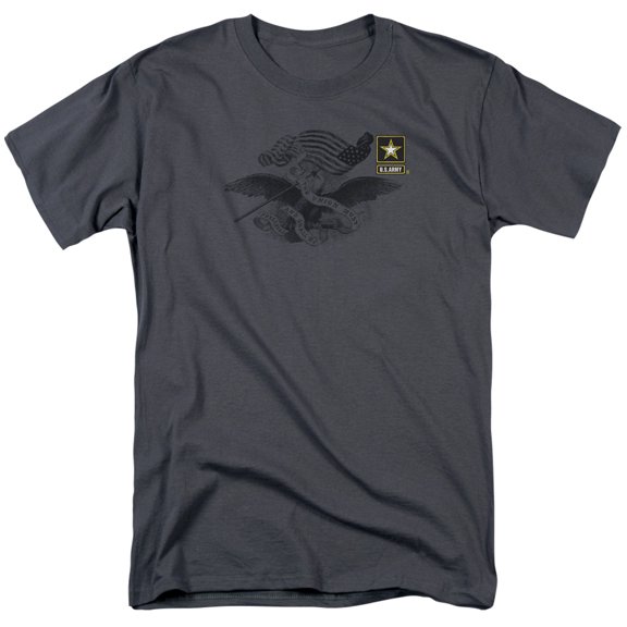 U.S. Army Men's  Left Chest T-shirt Charcoal