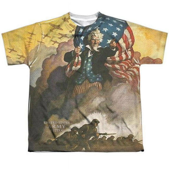 U.S. Army Men's  Vintage Poster Sublimation T-shirt White