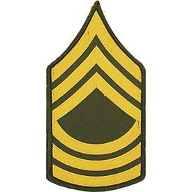 U.S. Army Pair Master Sergeant Dress Green Patches 3"
