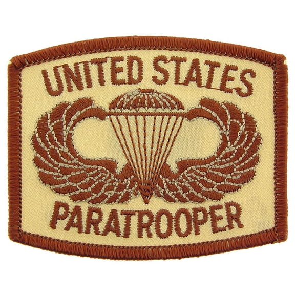 U.S. Army Paratrooper Logo Patch Brown 3"